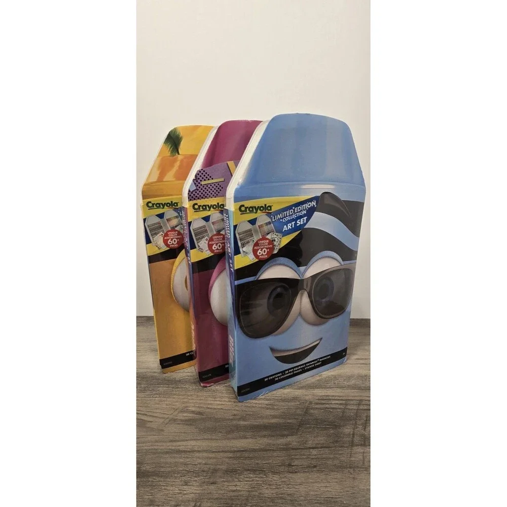 Crayola Crayons Limited Edition Collection Art Set of 3 Angie, Dan D, Mully